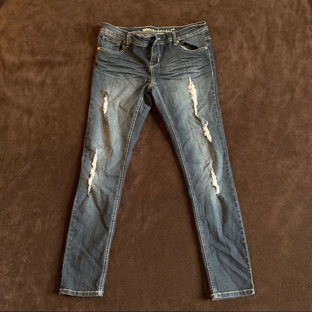 Blue Asphalt Jeans second Skin Size 11